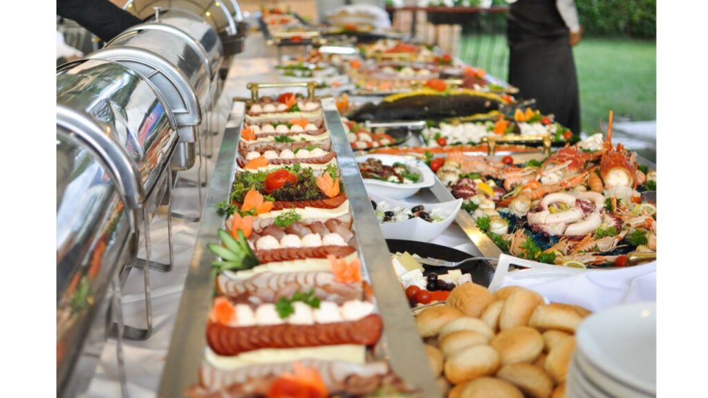 Catering Table Set Up