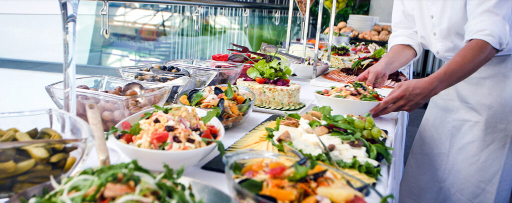 Catering Table Set Up