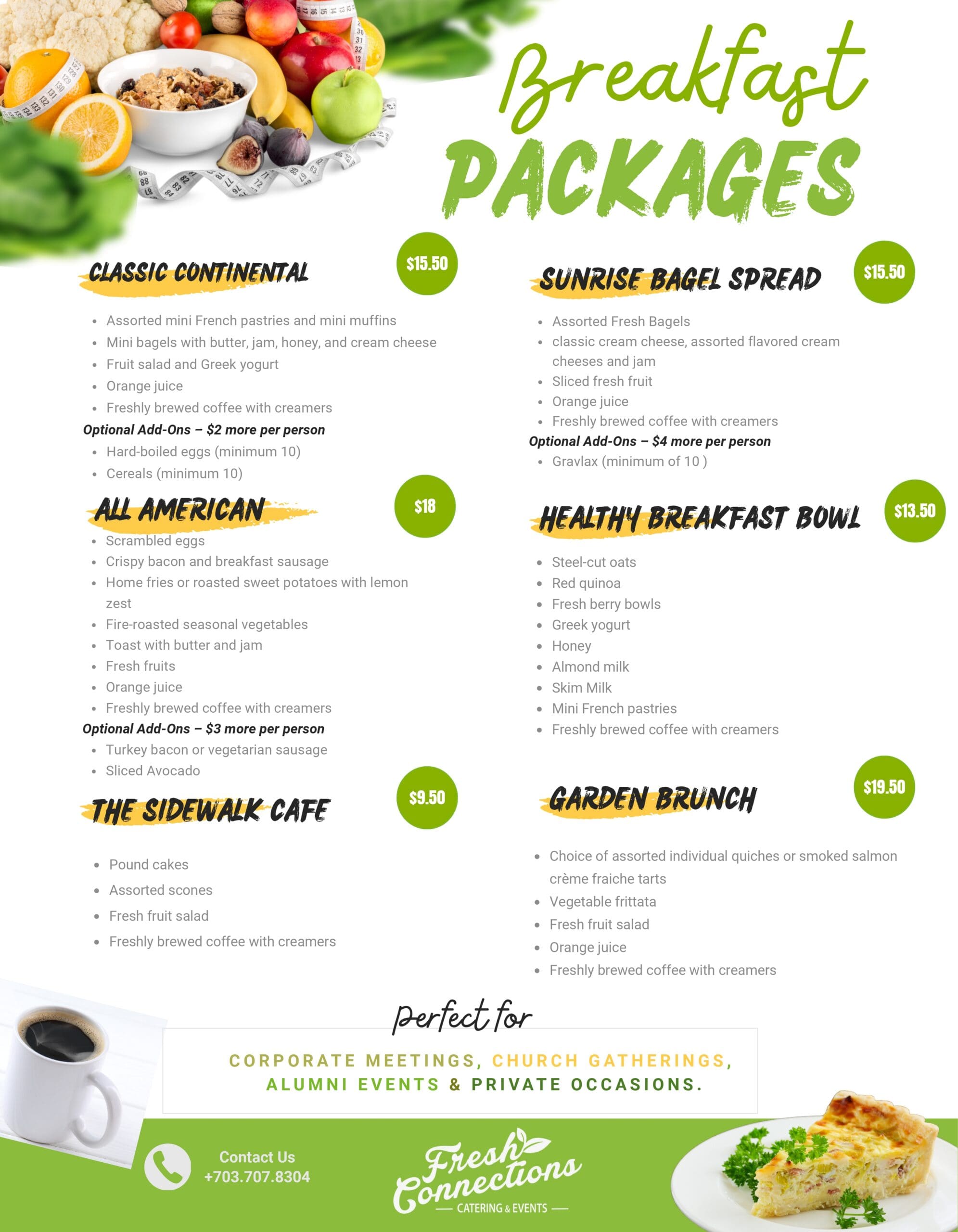 Breakfast Packages